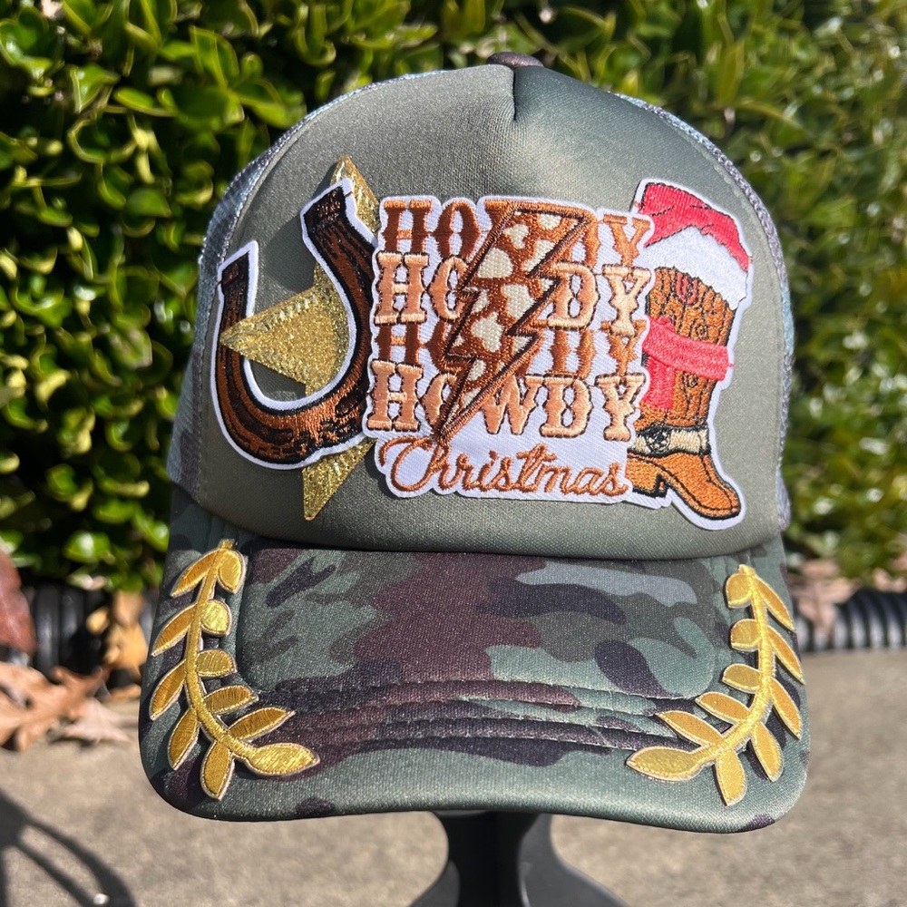 Custom Howdy Christmas Trucker hat